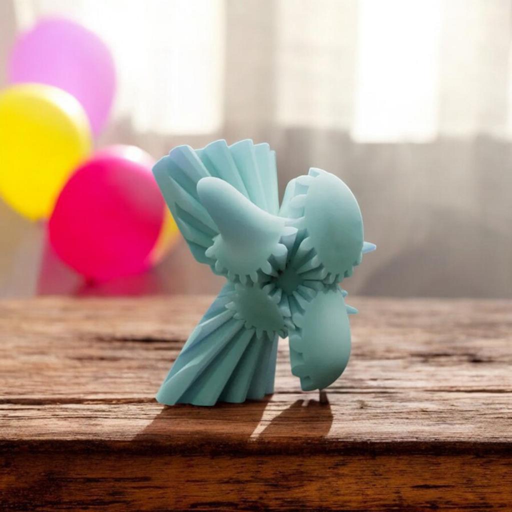 Cute Gear Decompression Toy Articulated Gear 3D Printed Toy