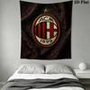 Ac Milan Crest Emblem Threepiece Set 1 Duvet Cover 2 Pillowcase Without Core Soft And Comfortable Christmas Birthday Gift