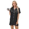 Ice Silk Pajamas Women's Long And Short Sleeves Satin Large Size Pajamas Home Clothes