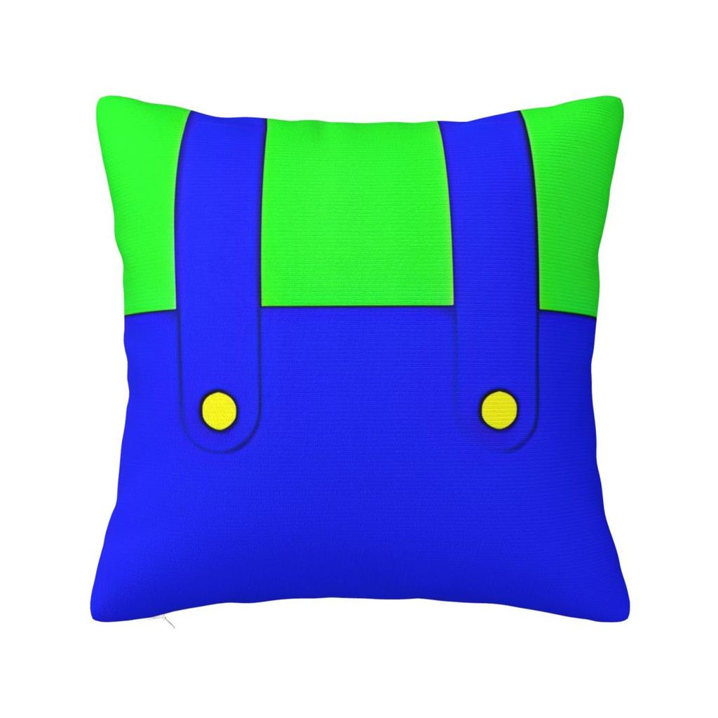 Marios Square Pillowcases Polyester Seat Luigi Mushroom Yoshi Cushion Cover Funny Pillow Cover 45*45