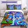 3pcs Duvet Cover Set (1*Duvet Cover + 2*Pillowcase, Without Core), Sonic Print Soft All‑Season Bedding Set, Home Bedroom Decor Gift