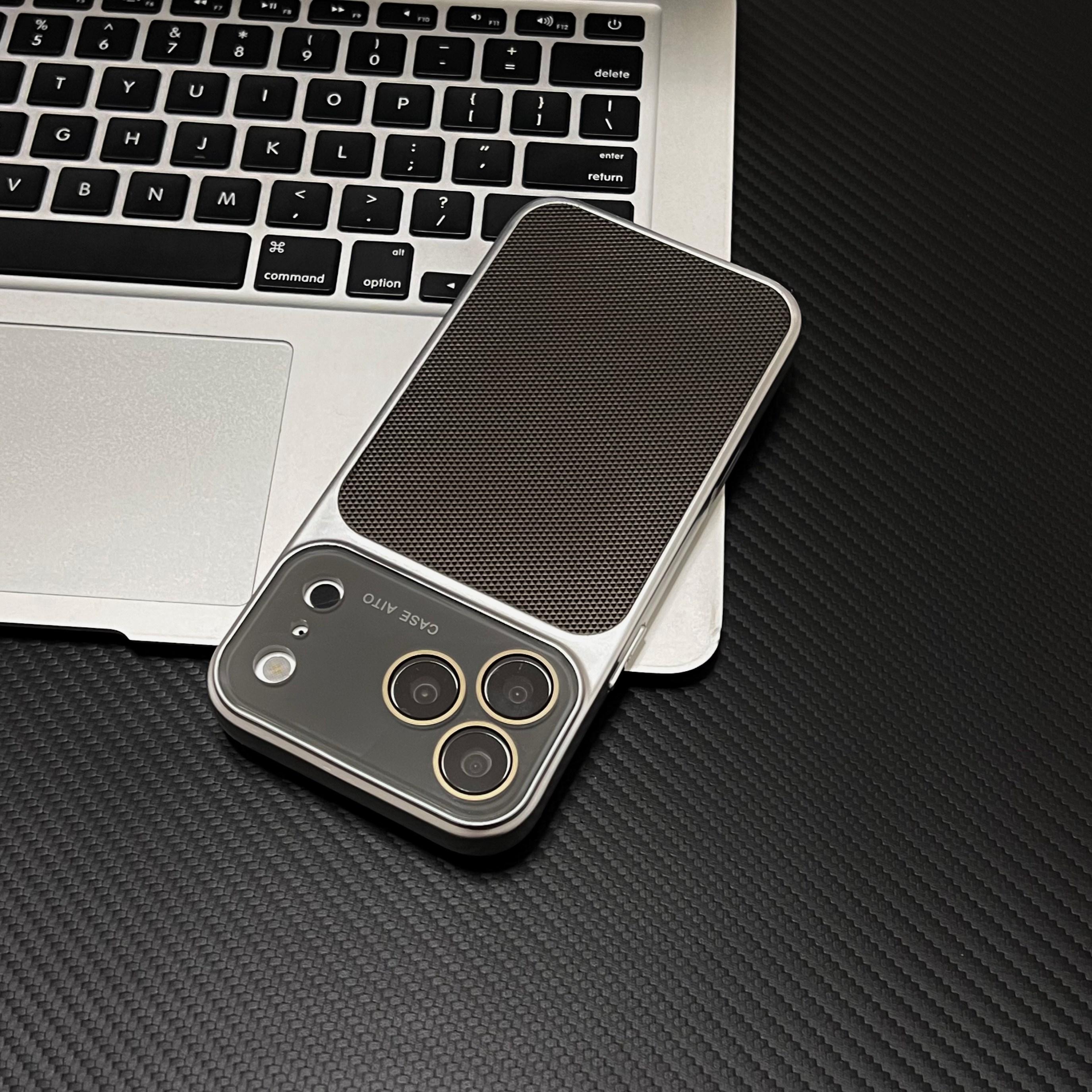 

Techwoven Fabric Leather Lens Protection Case for iPhone 17 16 15 14 Pro Max 13 Shockproof Soft TPU Bumper Cover Coque iPhone 15