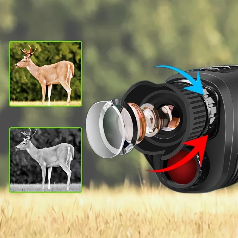1080P HD Telescope Night Vision Binocular Device 5X Binocular Day Night Use Photo Video Taking Digital Zoom For Hunting