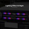 Solar Powered Car Warning Light LED Red-Blue Strobing Signal Solar Flashing Light for Bike Motorcycle Scooters