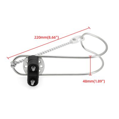 Marine Hardware Boat Lifebuoy Ring Horseshoe Bracket Adjustable Swimming Ring Brackets Rustproof for Yacht Boat Life Buoy Holder