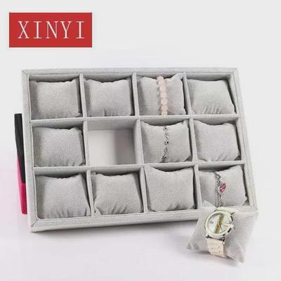 Luxury Velvet Jewelry Display and Storage Stand for Watches and Bracelets