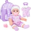 Fashion Newborn Backpack Doll Cute Flower Handbag For Girls Dolls Out Going Carry Bag Christmas Birthday Gift