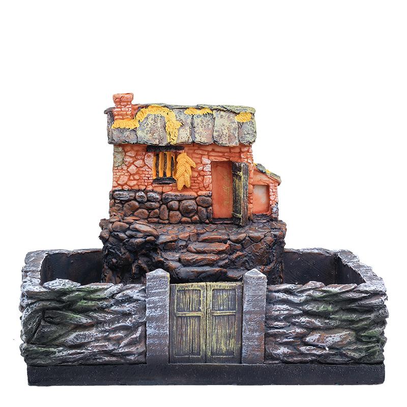 

Farmhouse Courtyard Moss Micro Landscape Creative Flowerpot DIY Potted Succulent Landscape Bonsai Decoration Office Potted Plant