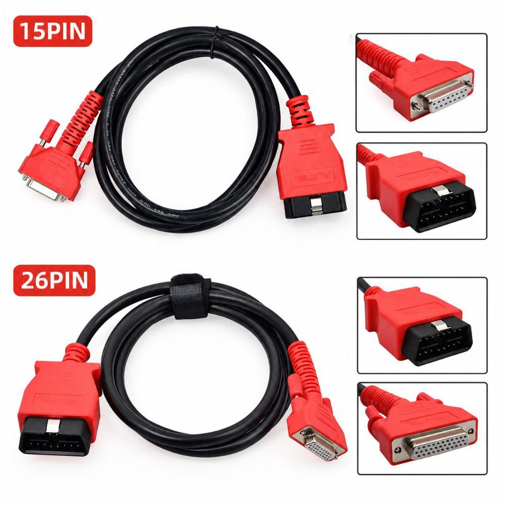 Black PVC Wire OBD2 Test Cable Autel Scanner Cable For Autel MaxiSYS Pro MS906 MS908 MS905 MS808