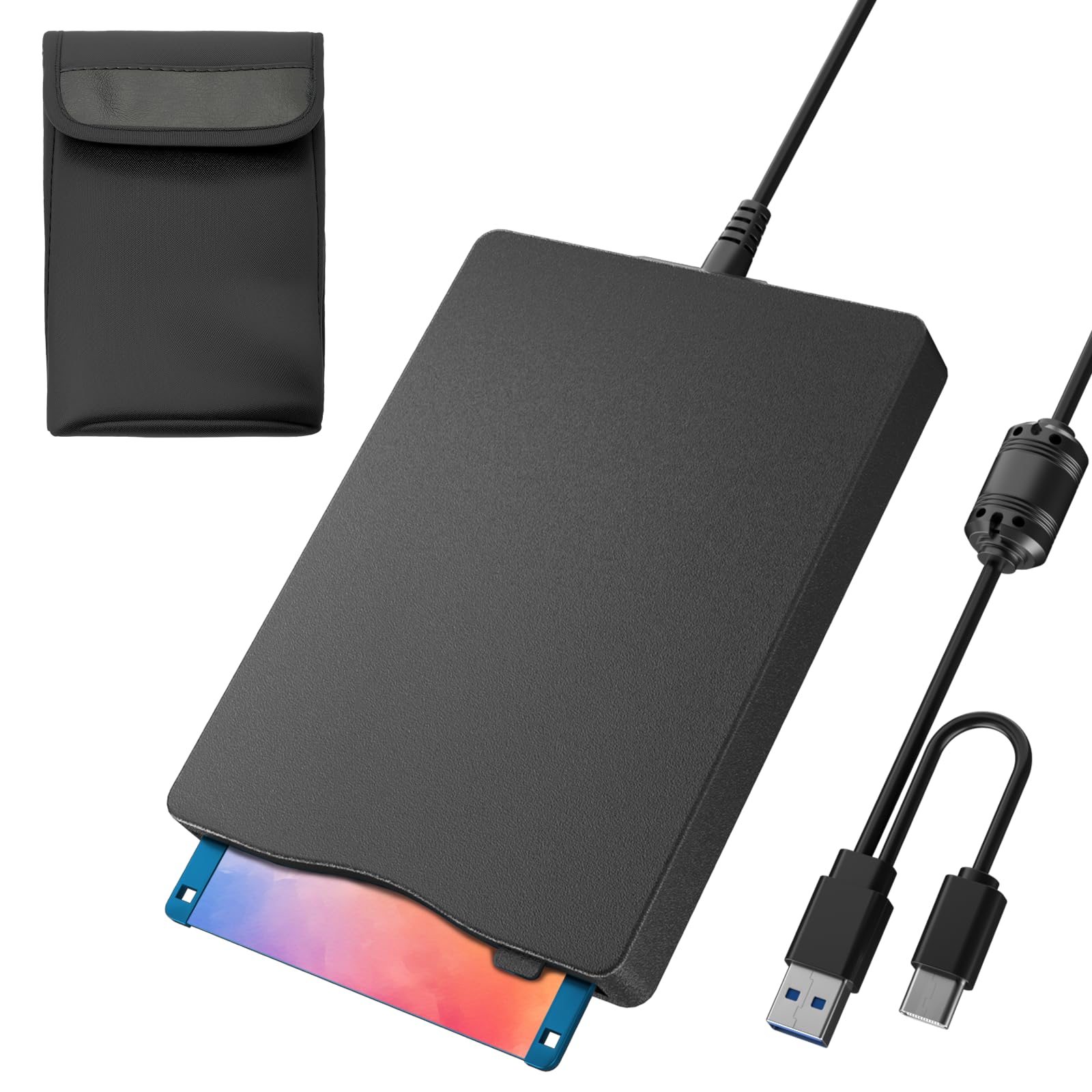 

Дисковод для дискет, Портативний USB Зовнішній Дисковод для дискет, Читання дискет для ПК Windows Windows XP Vista та Чохол, 3.5 Дисковод,