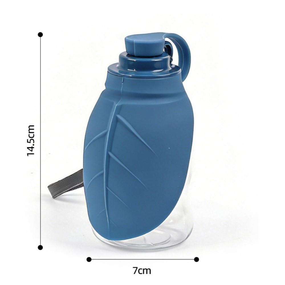 

Gifts 2-In-1 Leaf-shaped Pet Water Bottle 300ML with Lanyard Pet Water Dispenser Foldable Dog Outdoor Water Cup Pet Walking синий