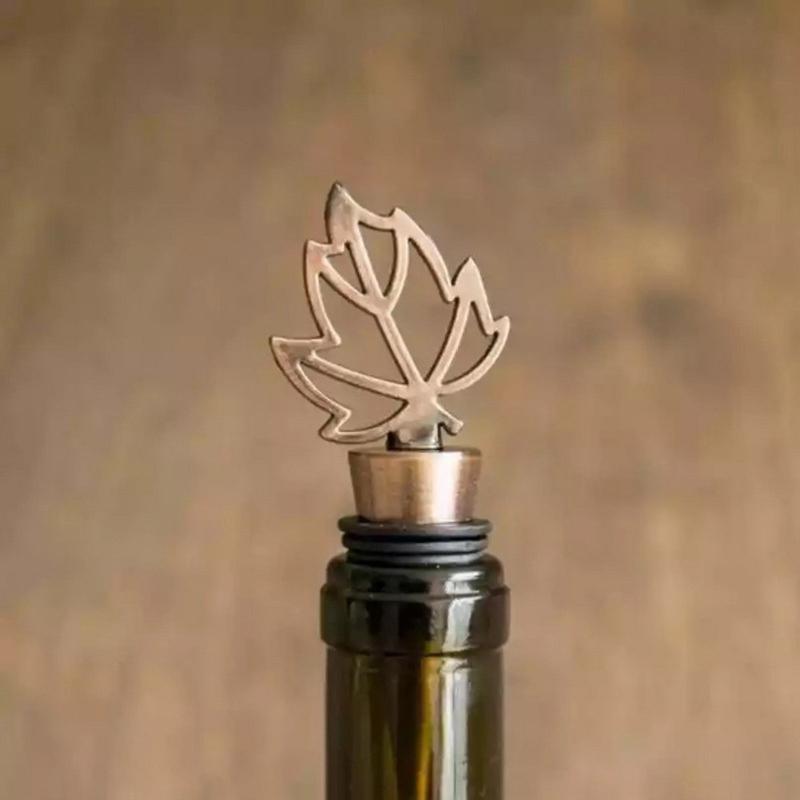 Maple Leaf Wine Stopper Sealed Champagne Bottle Cap Stopper Unique Wine Bottle Decoration Wine Pourer Stopper