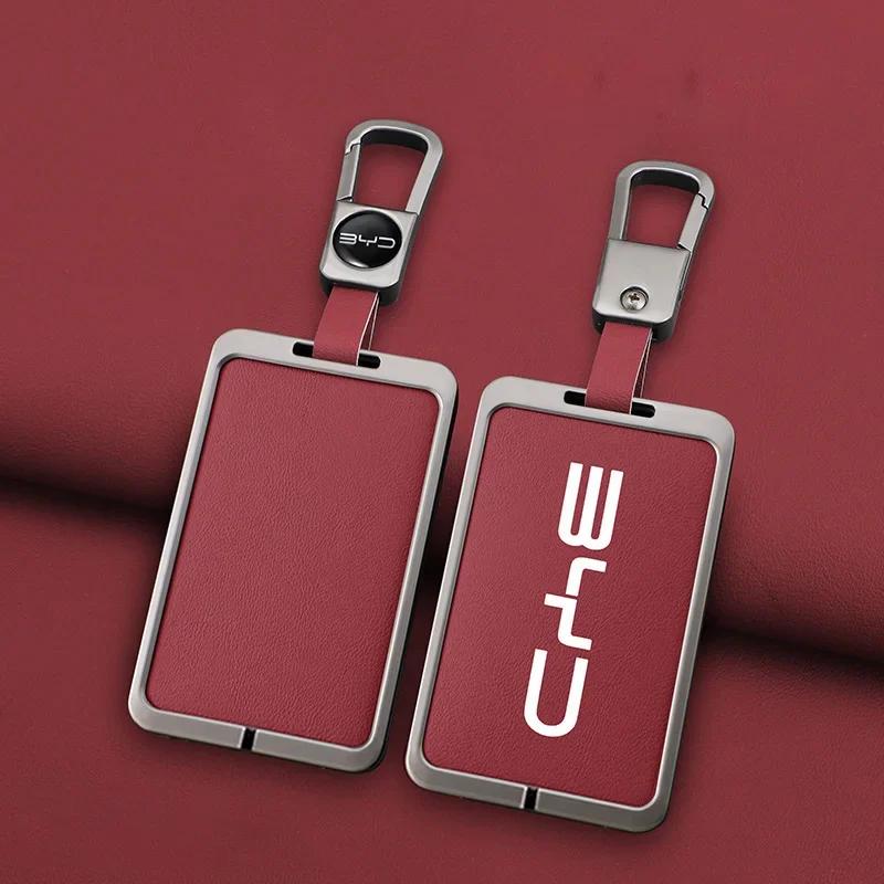 Car Nfc Card Remote Key Cover Fob Case Protector Holder Shell For Byd Tang Dm Han Ev Song Pro Qin Plus Dmi Keychain Accessories