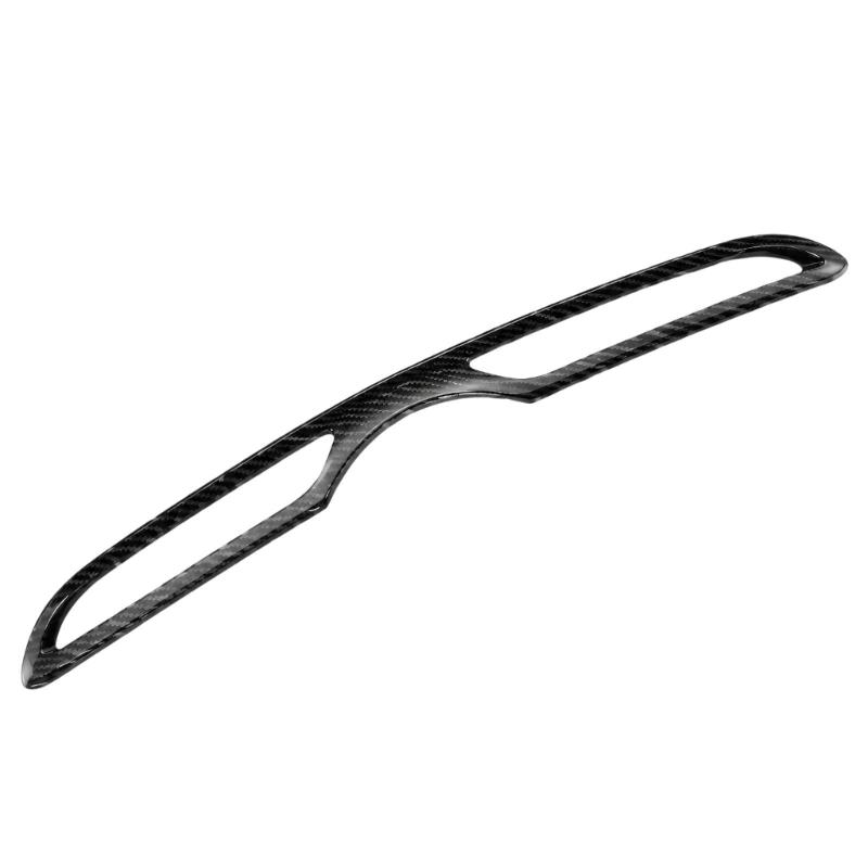 Center Panel Air Outlet Trim Cover Carbon Pattern ABS Accent Frame for Long Air Opening, Single Interior Detail for Cabin Styling Use