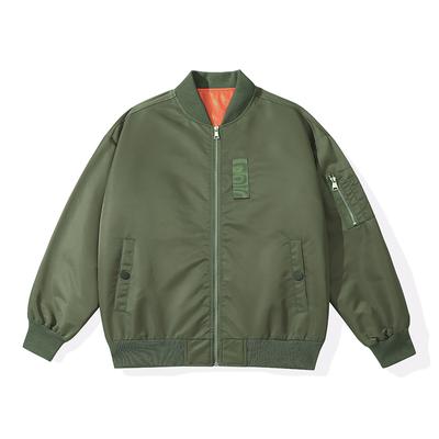 Kurtka typu bomber z kołnierzykiem typu stójka w stylu retro, luźna, swobodna kurtka baseballowa na wiosnę i jesień