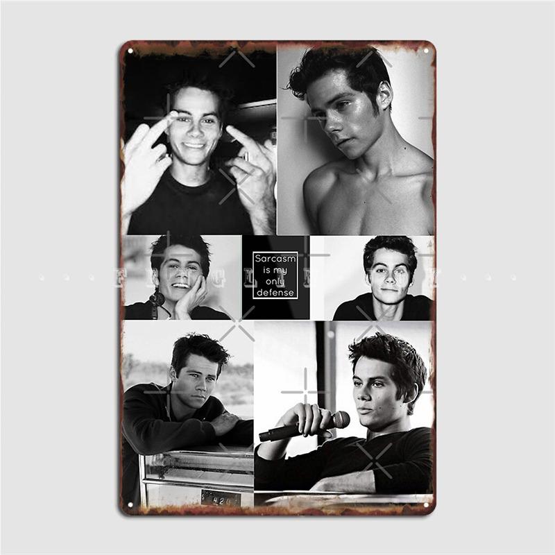 Dylan O'brien Targhetta Metallica Poster Club Decorazione Murale Crea Segno Metallica Murale Poster