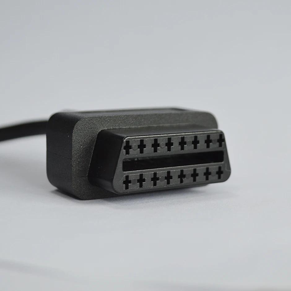 for Mercedes 38Pin To 16Pin Female Connector OBD OBD2 OBDII Diagnosis Connector Extension Cable Adapter for Benz