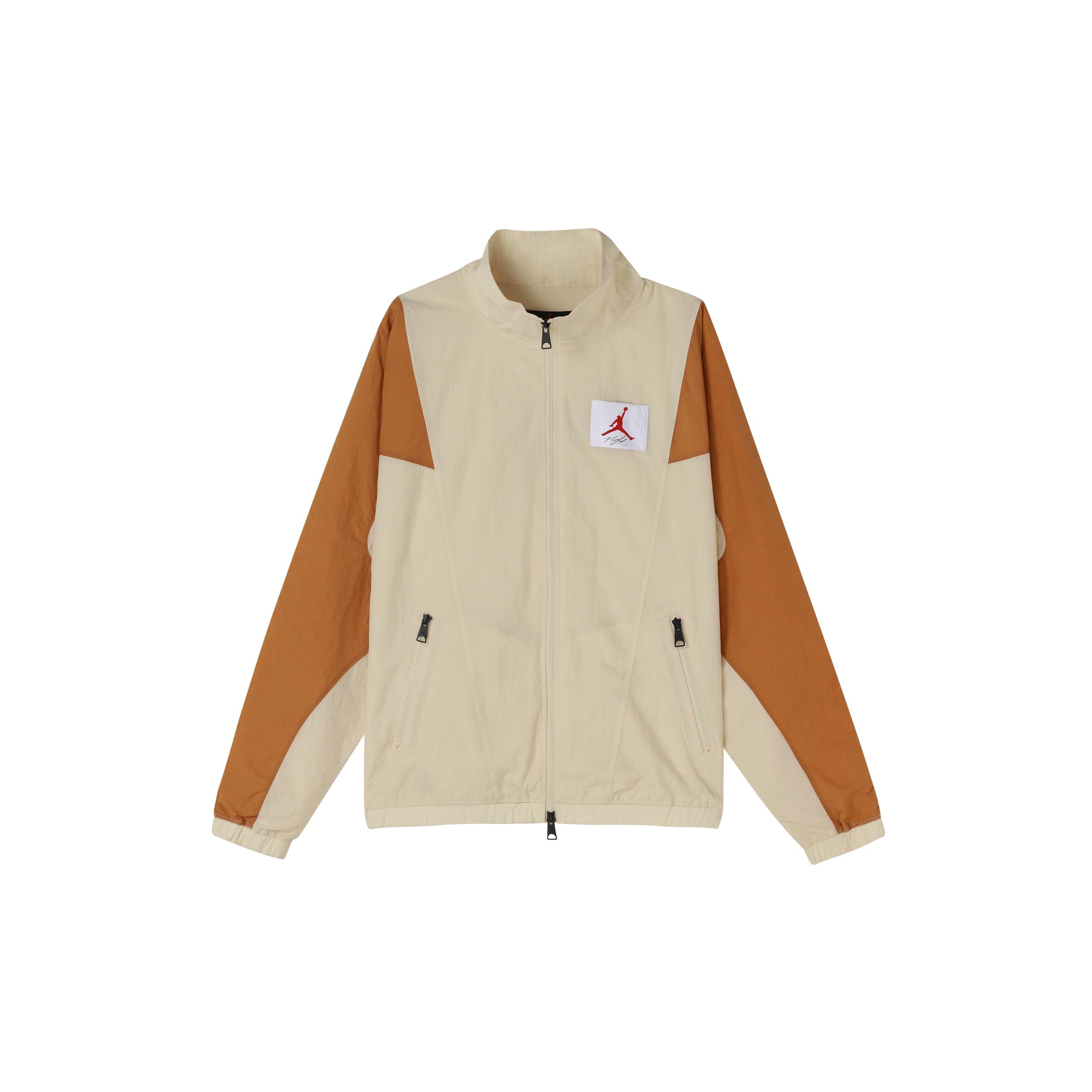 Air Jordan Flight Stitched Casual Sports Collar Jacket For Men Wheat Men s CV3151-275 XXL