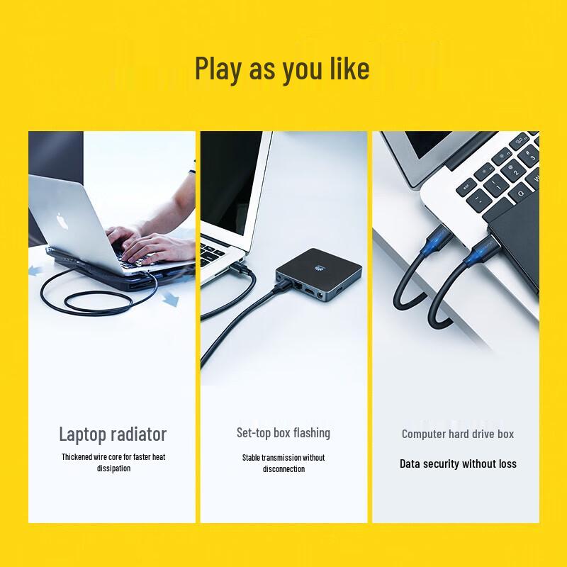 UGREEN US102 USB A to A Data Cable
