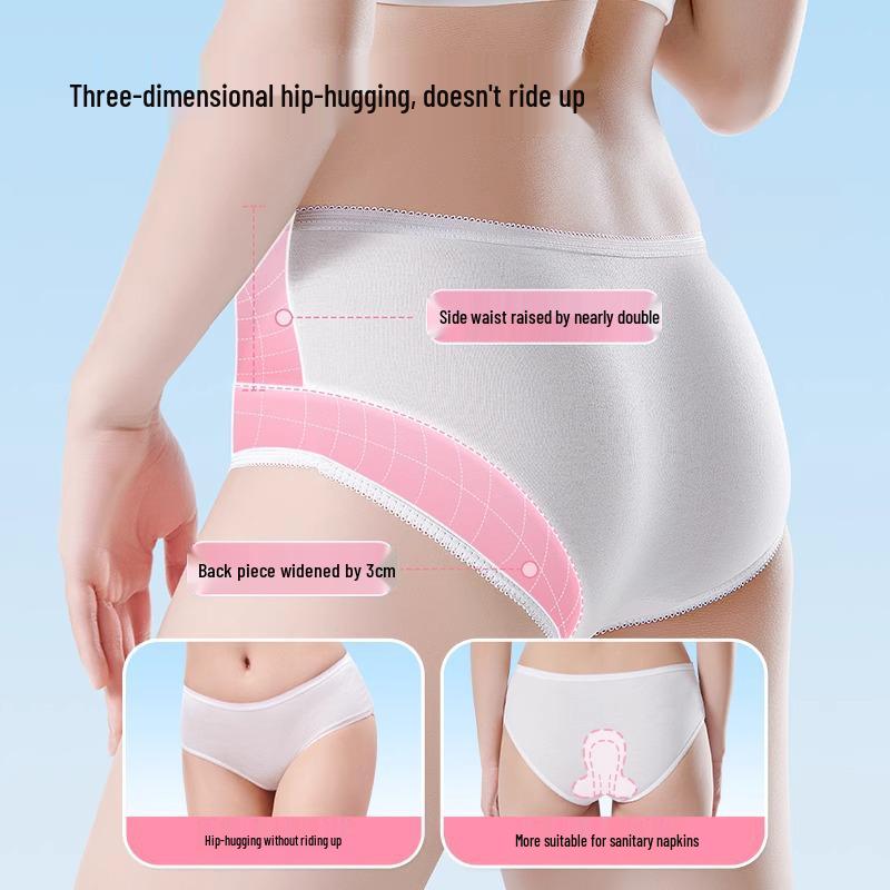 Freego Women's Disposable Pure Cotton Underwear - Two-Pack, In Stock