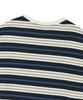 BEYOND CLOSET [Collection Line] Airy Stripe Short Sleeve Knit Navy