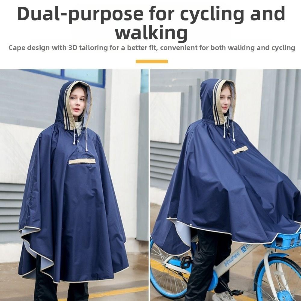 Comfortable Cloak-style Raincoat Windproof School Rain Gear Students Rain Jacket Primary School