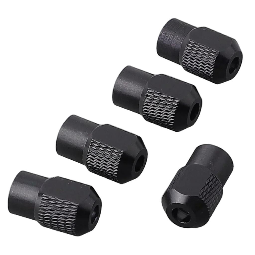 5pcs Drill Chuck For Dremel Accessories Rotary Tools Chuck Nut Power Tool Accessories Zinc Alloy Nuts Abrasive Parts M8x0.75mm