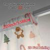 2pcs,Curtains Christmas Tree Gingerbread Candle Candy (2) Contemporary Popular Curtains Durable 100% Polyester Fabric Curtains