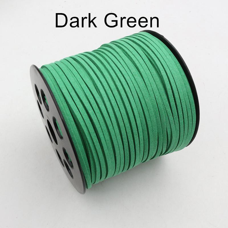 10m/lot 2.5mm Flat Faux Suede Braided Cord Korean Velvet Leather Thread String Rope For DIY Necklace Jewelry Making Supplies