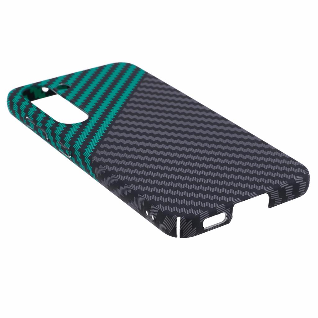 For Samsung Galaxy S24+ PC Case Carbon Fiber Texture Protective Phone Cover