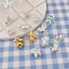 999 Sterling Silver Colorful Cartoon Horse Spacer Beads for DIY Bracelets