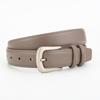 Vintage Leather Belt For Women And Men With Metal Pin Buckle And Twolayer Cowhide For Casual Dress