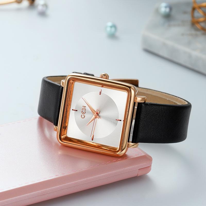 Square Ladies Watch Trend Student Watch Fashion Waterproof Belt Casual Women'S Watch Large Dial Quartz Watch