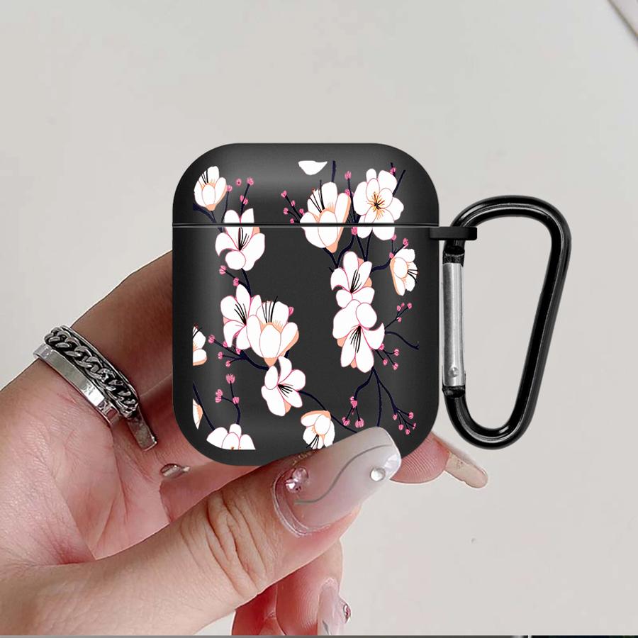 Earphone Cases Cover Case For Airpods 3 Pro3 1 Pro2 4 Pro 2 Cartoon Cherry Blossoms