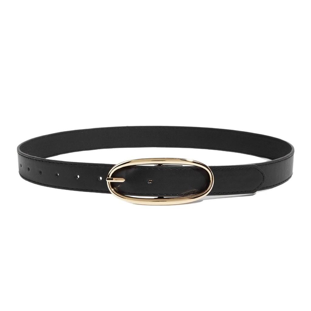 Minimalist Pu Leather Belt For Women With Alloy Buckle For Casual And Office Wear