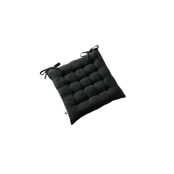 Galette de chaise - GAIA - 40 x 40 cm - Coton double gaze - Intérieur élégant