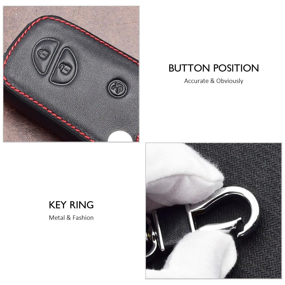 Leather Car Key Cover For Lexus Es 300H 250 350 Is Gs Ct200H Rx Ct200 Es240 Gx400 Lx570 Rx270 Smart Keychian Remote Fob Case Bag