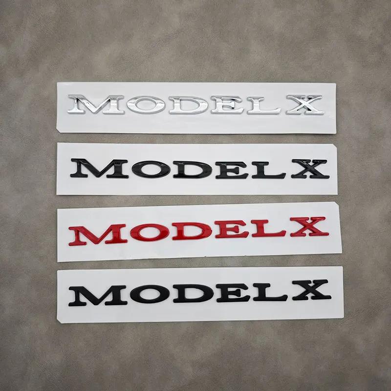 3D ABS Black Model 3 Letters Logo Car Rear Trunk Badge Sticker For Tesla Model 3 X S Y Auto Decal Accessories