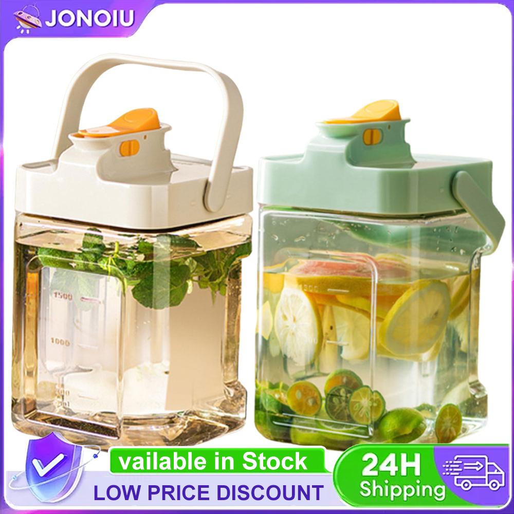 2.3L Portable Plastic Drink Dispenser Refrigerator Cold Water Pitcher Beverage Liquid Drink Container for Party