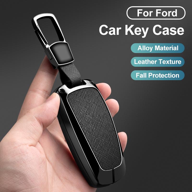 Metal Car Key Case Cover Protector Shell For Ford Explorer Mustang Fusion Escape F150 F250 F350 F450 F550 Ford Raptor