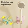 Pet Bathing Shower Holder Butterfly Head Holder, Wall Mounted Self-adhesive Handheld No Drill Bracket Bracket, Universal Adjustment Waterproof