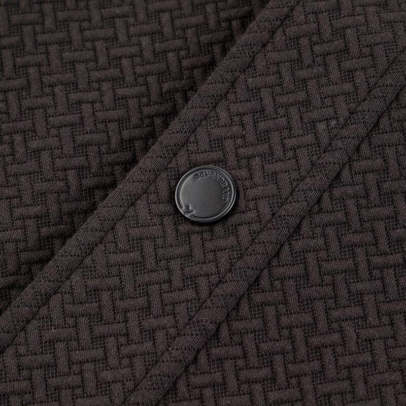 SEVEN Men's Modal Textured Lapel Casual Jacket