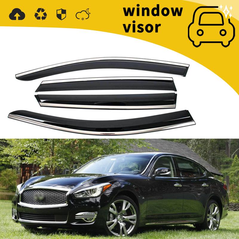 Rain Guards Window Visors for 15-16 Infiniti Q50/Q50L/Q50S/Q70 Car Doors