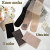 Women's Air Conditioning Knee Protecting Stockings Anti-slip Cat Paw Shaped Adhesive Dotted Thin Seamless Ice Silk Socks