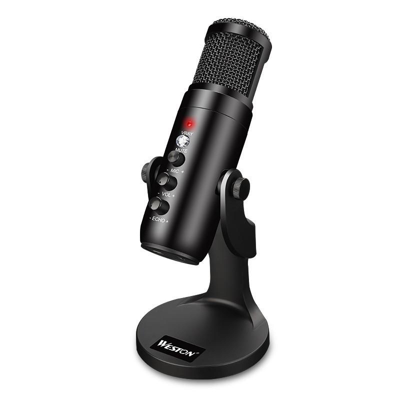 Colorful USB Condenser Microphone for Live Streaming, Recording, Gaming, and Online Meetings