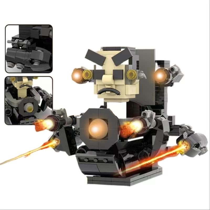 Skibidi Toilet Building Blocks Toy Titans Cameraman Speakerman Drillman TV Man Woman Camera Speaker Man G Drill Man Figure Toy