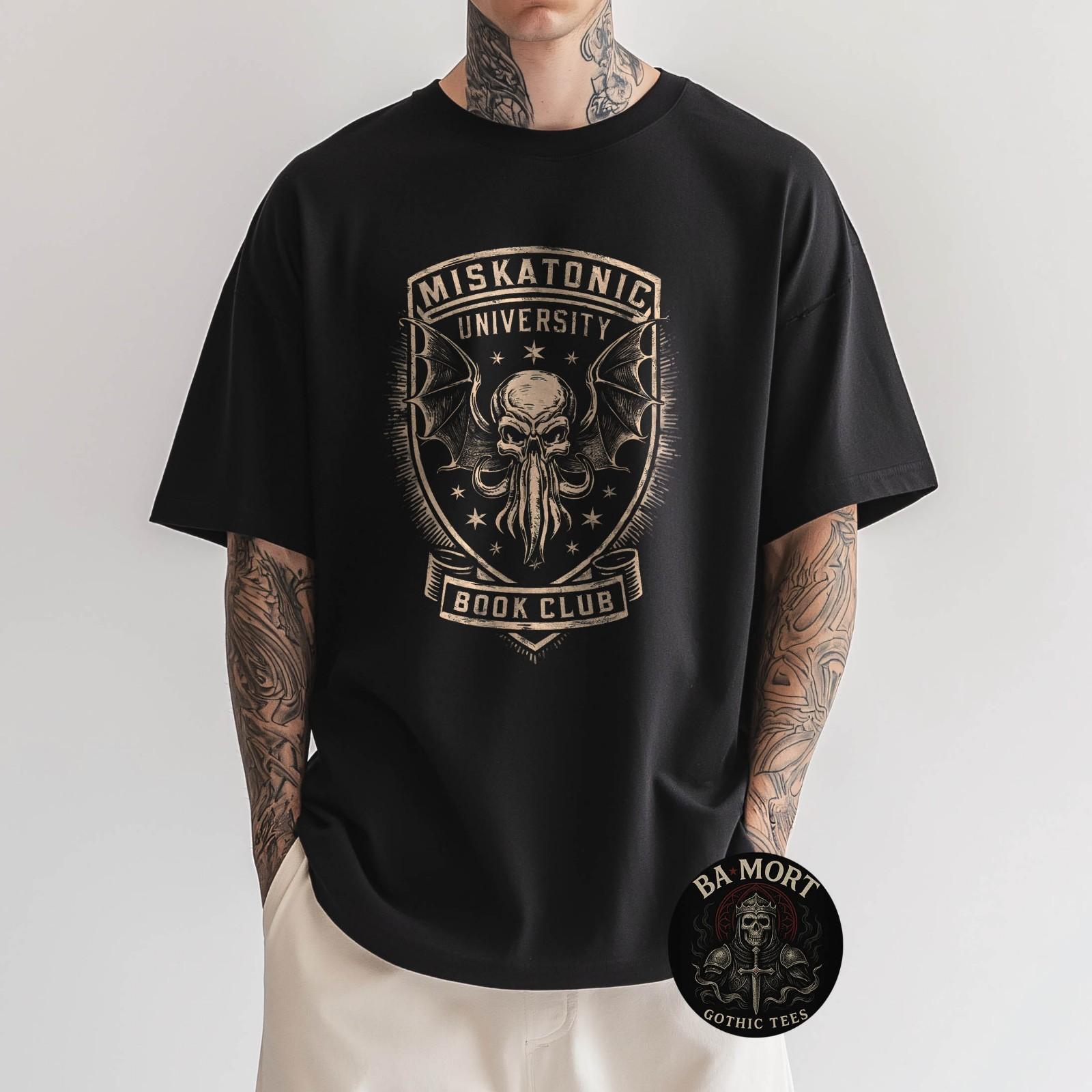 Miskatonic University Book Club Cthulhu Book T-Shirt S
