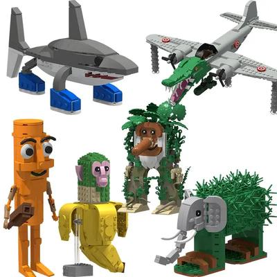 New Tralalero Tralala Building Blocks Italian Brainrot Ornament TTung Tung Sahur Action Figures Doll Toy for Kid Christmas Gifts