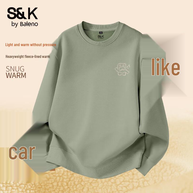 Baleno Men's S&K Series Fleece Round Neck Sweatshirt