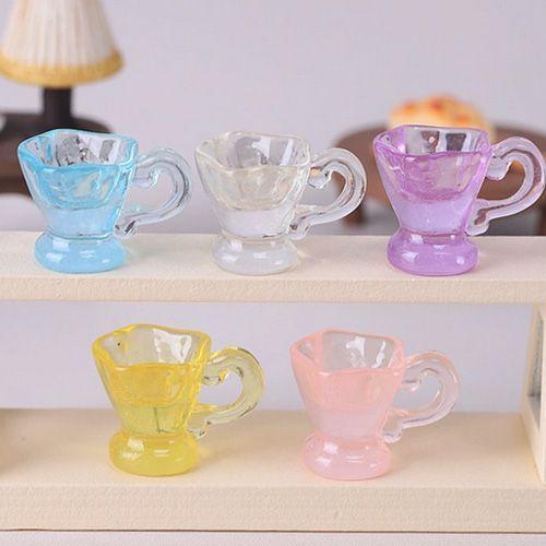 3D Mini Simulation Cup Miniature Resin Figurine DIY Scrapbooking for Dollhouse Toy Accessory